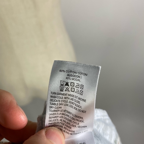 LUCKY BRAND Tie Neck Soft Floral Jersey Loose Fit Tank Womens Large - Picture 6 of 6